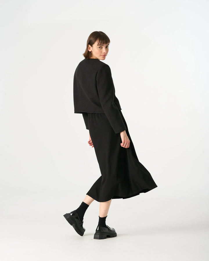 An image of a   7184D Roundneck Jacket by  Mirra Masa