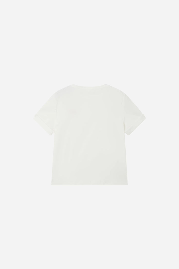 An image of a   75370 Embroidered Heart Cotton Tee by  Mirra Masa