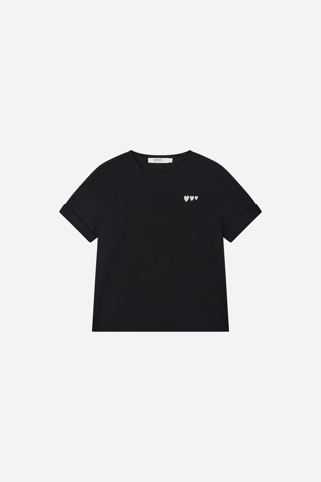 An image of a   75370 Embroidered Heart Cotton Tee by  Mirra Masa