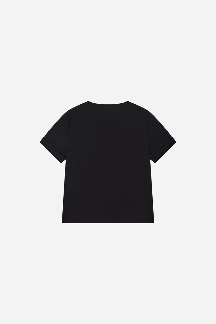 An image of a   75370 Embroidered Heart Cotton Tee by  Mirra Masa