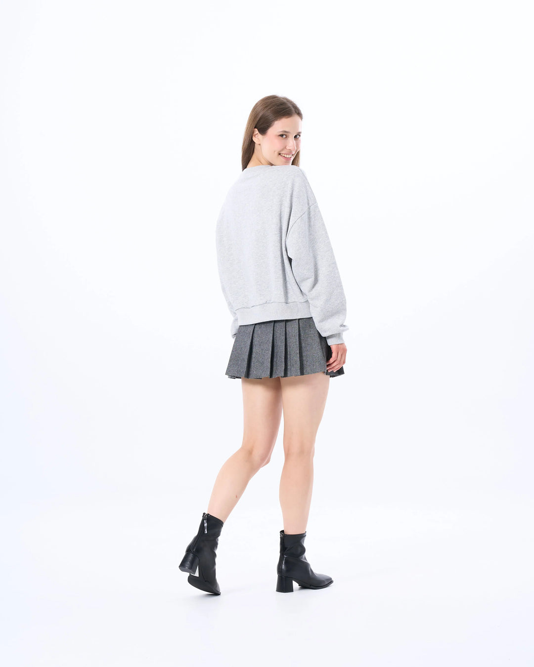 An image of a   7644Q Kitty and Bow Sweatshirt by  Mirra Masa