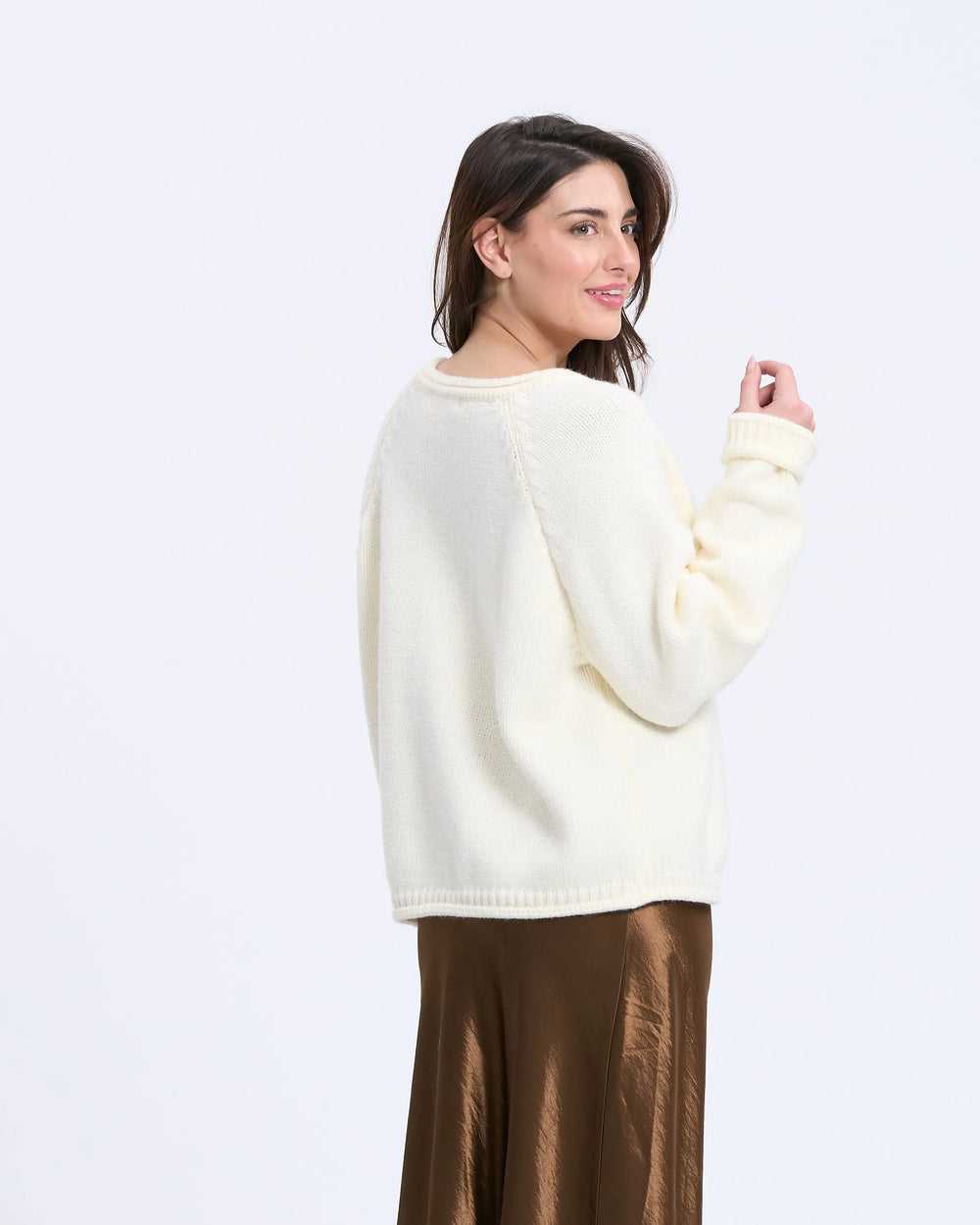 An image of a   7684D Essential Look Cardigan by  Mirra Masa
