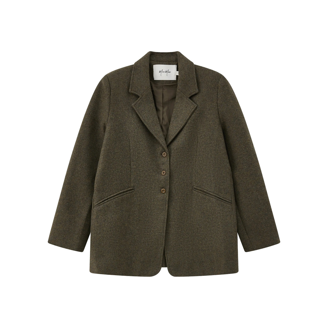An image of a   7774Q Wool Blend Jacket by  Mirra Masa
