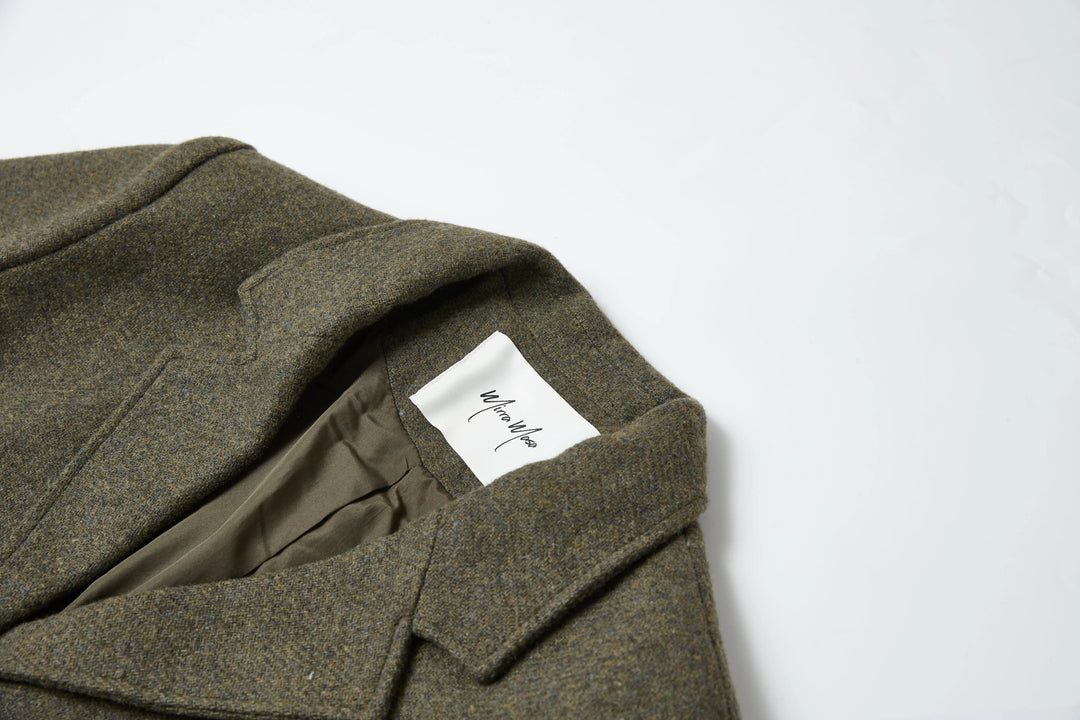 An image of a   7774Q Wool Blend Jacket by  Mirra Masa