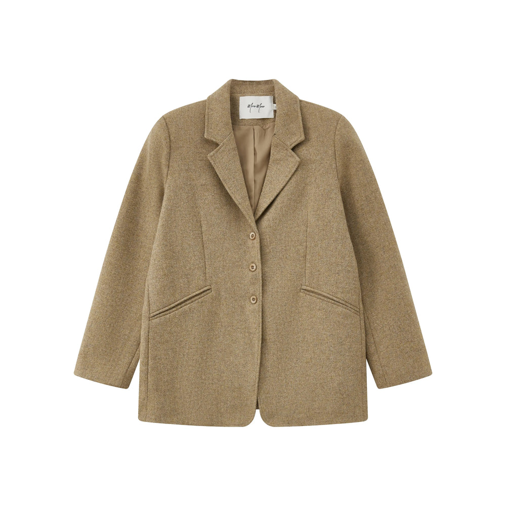 An image of a   7774Q Wool Blend Jacket by  Mirra Masa