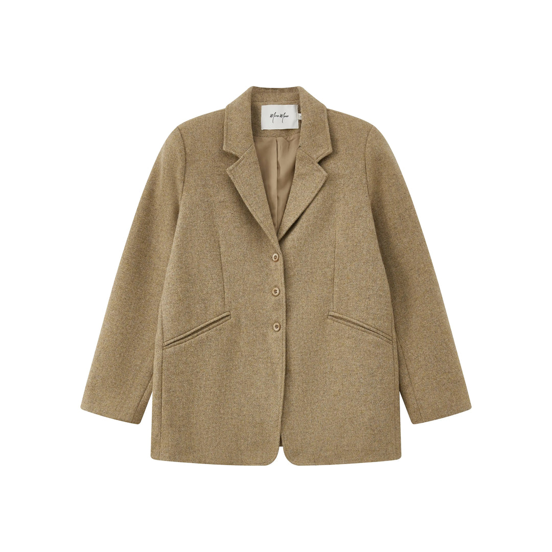 An image of a   7774Q Wool Blend Jacket by  Mirra Masa