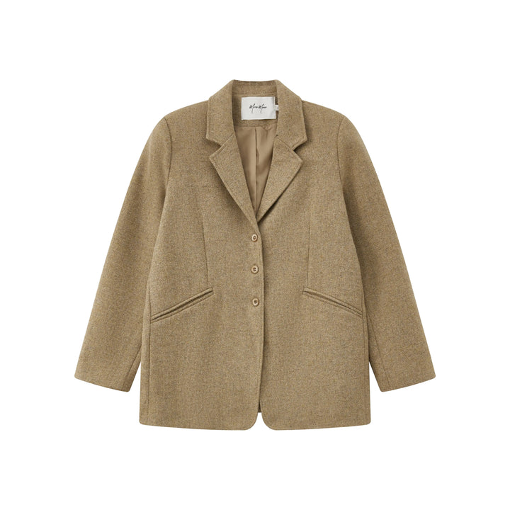 An image of a   7774Q Wool Blend Jacket by  Mirra Masa