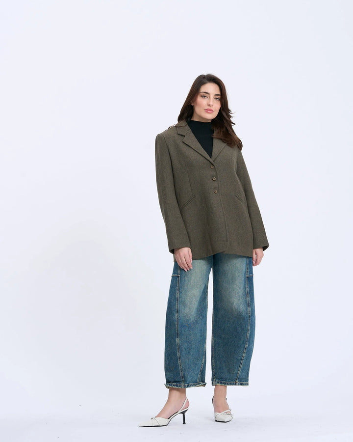 An image of a   7774Q Wool Blend Jacket by  Mirra Masa