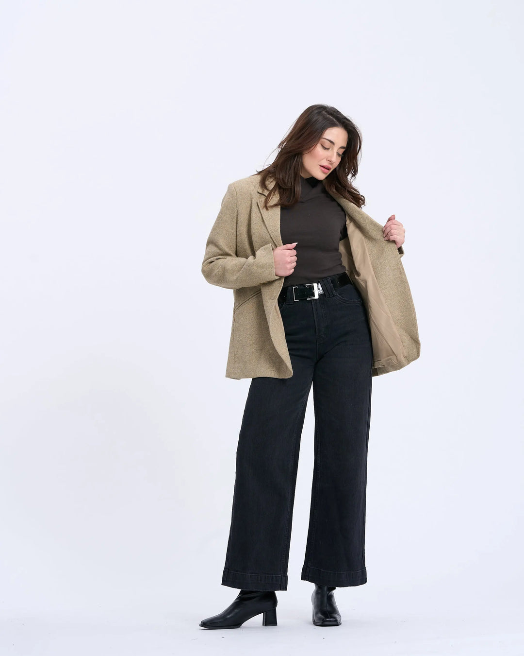 An image of a   7774Q Wool Blend Jacket by  Mirra Masa