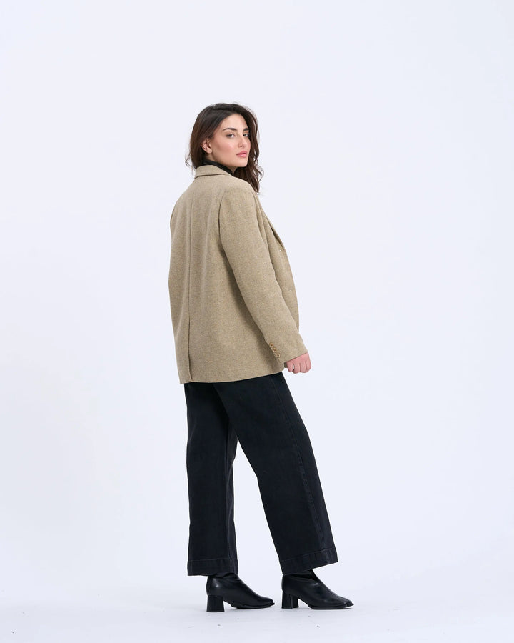 An image of a   7774Q Wool Blend Jacket by  Mirra Masa