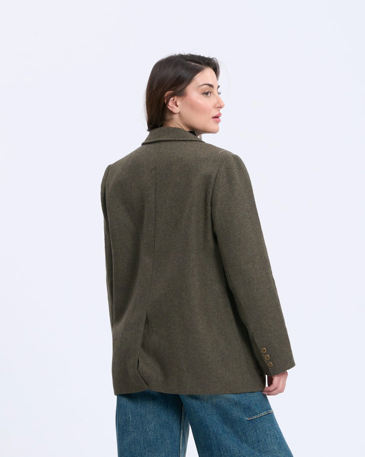 An image of a   7774Q Wool Blend Jacket by  Mirra Masa