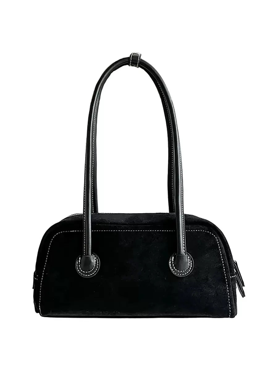 An image of a   8317 Suede Handbag by  Mirra Masa