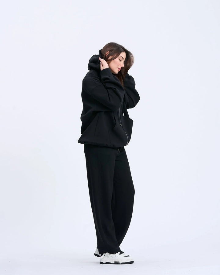 An image of a   85112 XL Zip Oversized Hoodie by  Mirra Masa