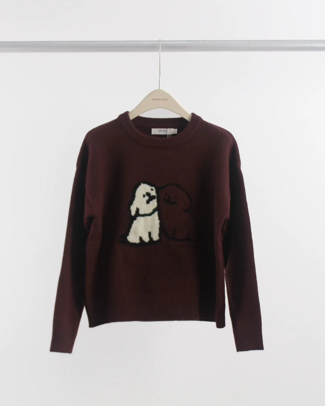 An image of a   8994Q Puppy Love Crewneck Sweater by  Mirra Masa