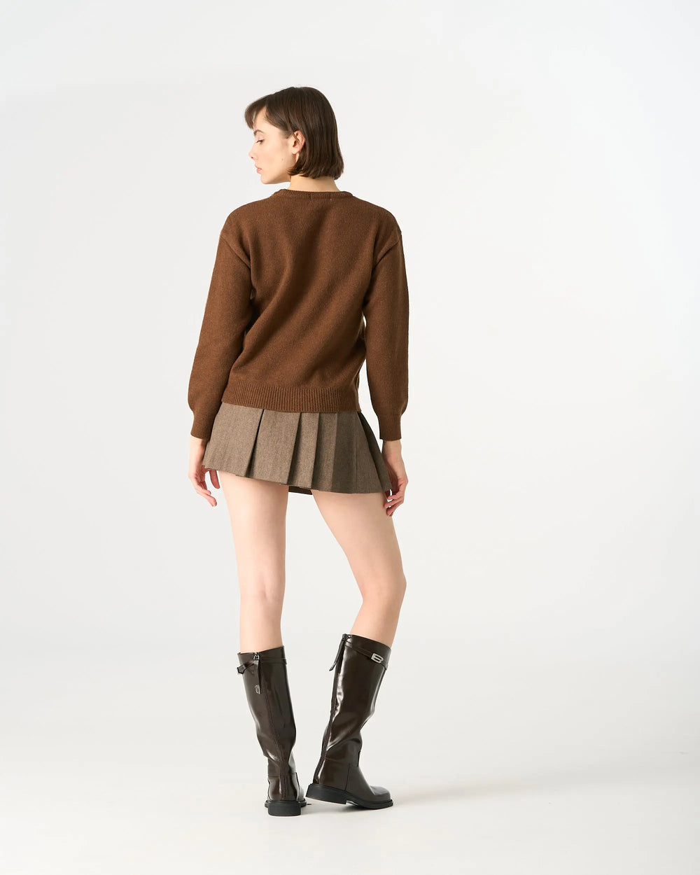 An image of a   8994Q Puppy Love Crewneck Sweater by  Mirra Masa