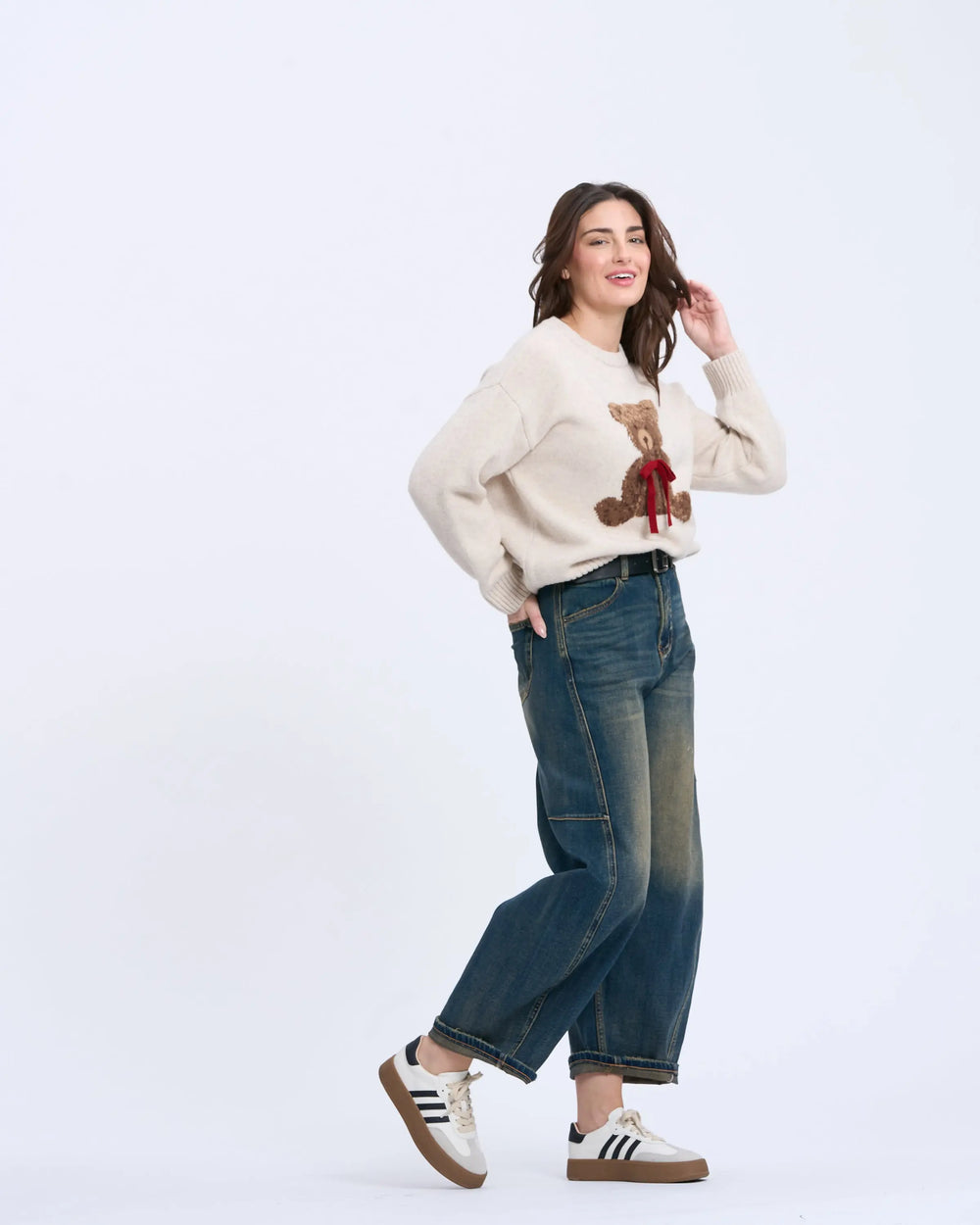 An image of a   9134D Bear Love Sweater by  Mirra Masa