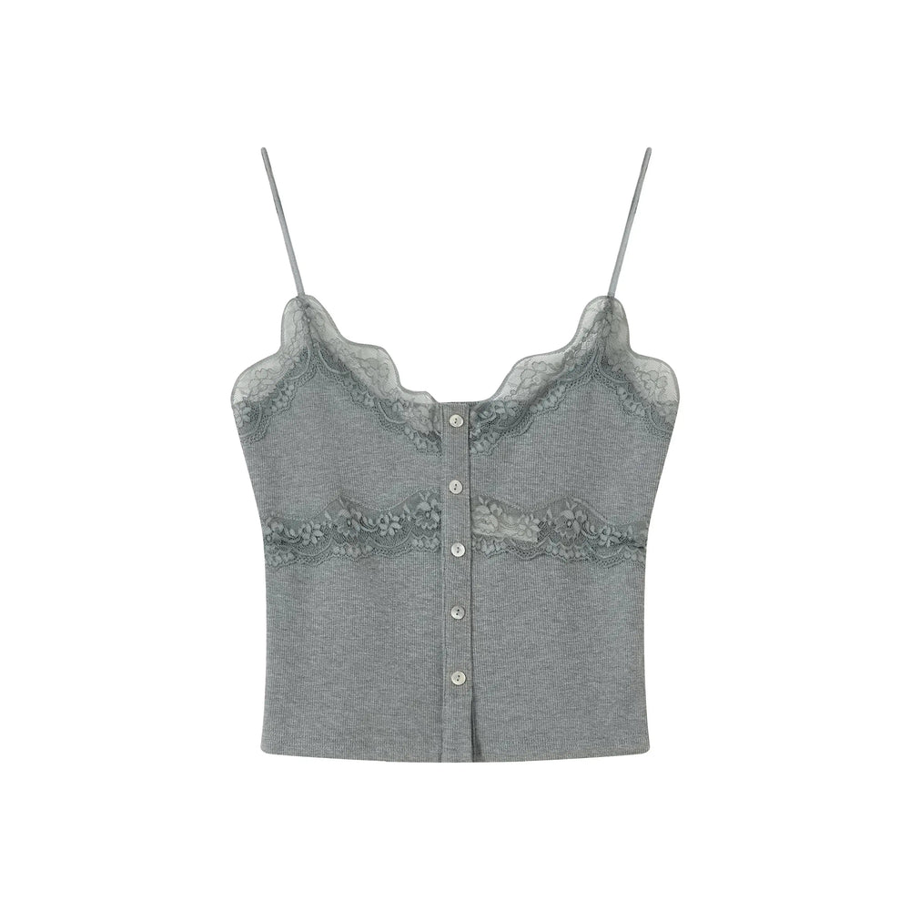 An image of a   9665C Laced Layering Cami Top by  Mirra Masa