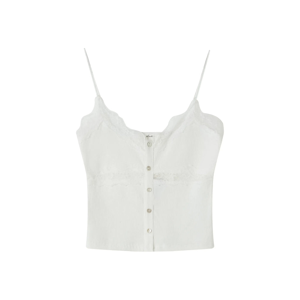 An image of a   9665C Laced Layering Cami Top by  Mirra Masa