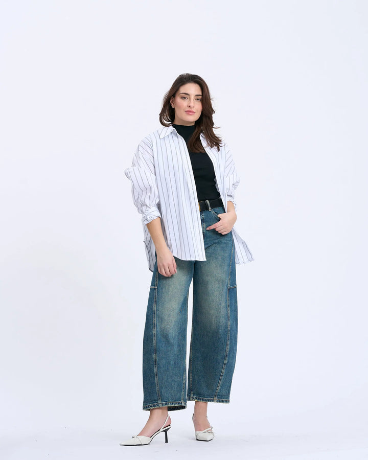 An image of a   99200 Baggy Fit Jeans by  Mirra Masa