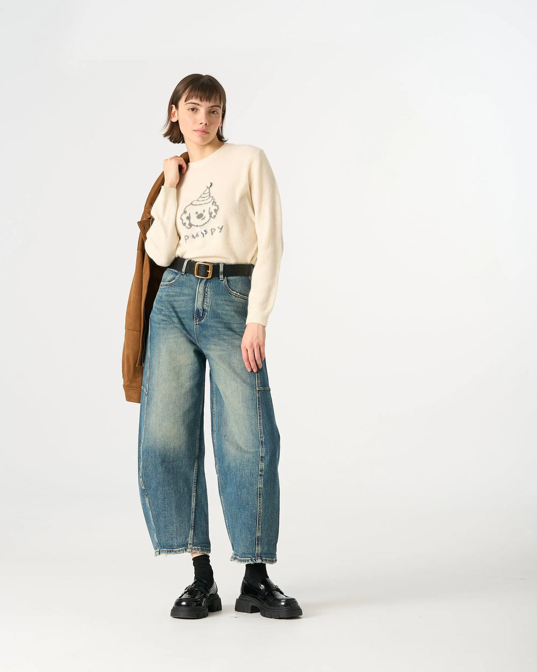 An image of a   99200 Baggy Fit Jeans by  Mirra Masa