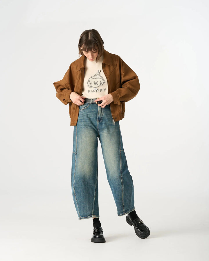 An image of a   99200 Baggy Fit Jeans by  Mirra Masa