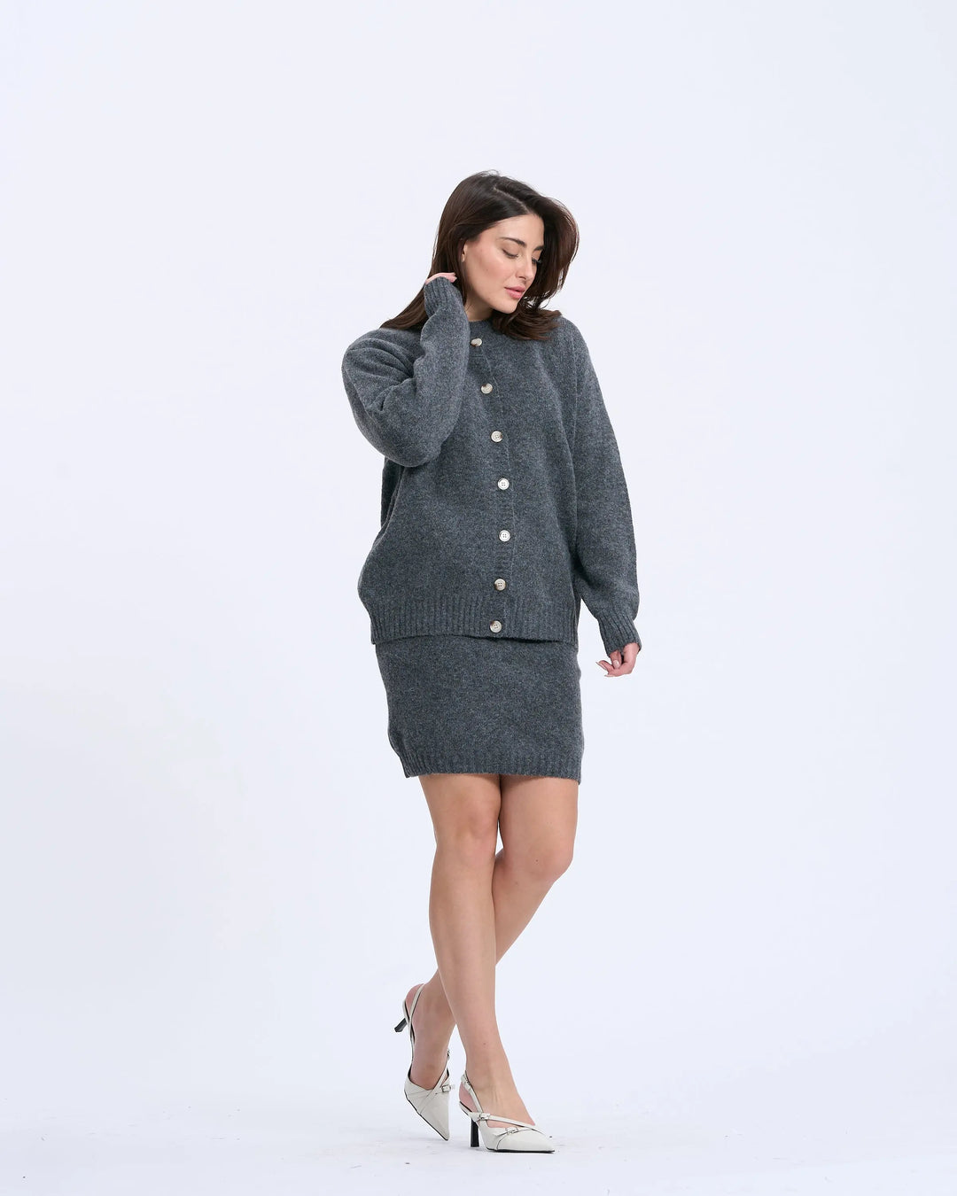 An image of a   9994Q 4-Piece Set Cardigan by  Mirra Masa