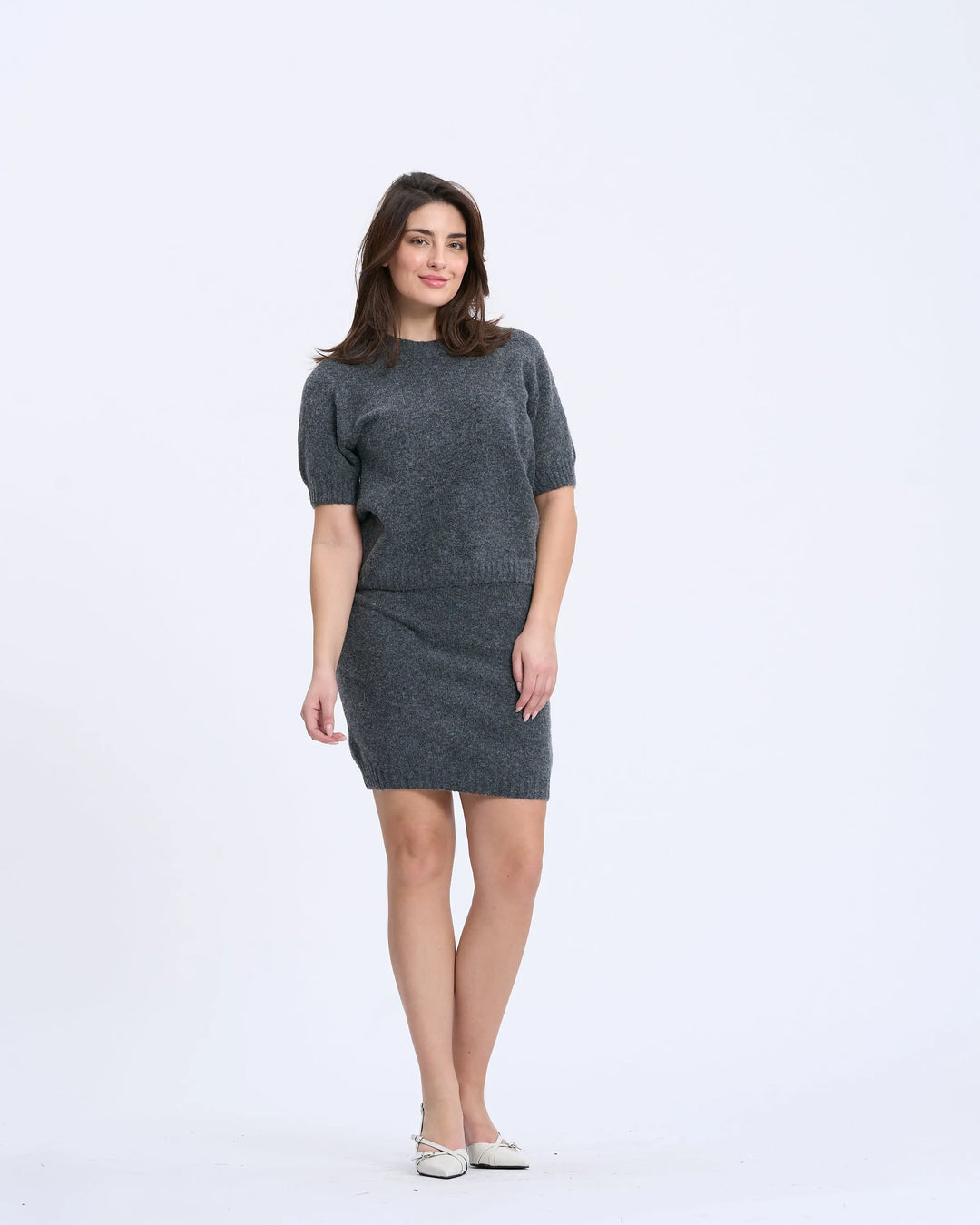 An image of a   9994Q 4-Piece Set Knit Skirt by  Mirra Masa
