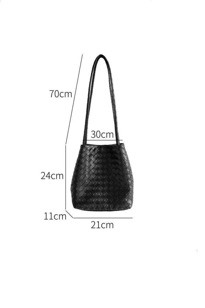 An image of a   B16881 Woven Tote Bag by  Mirra Masa