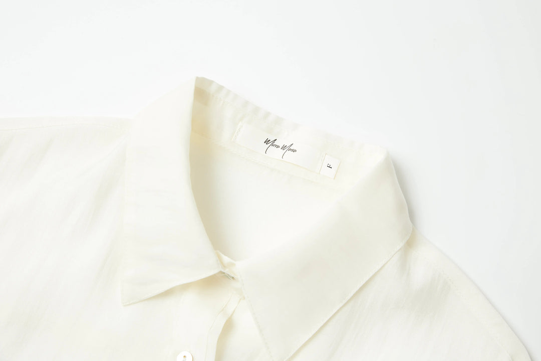 An image of a   BL0S4S6 Tencel Over-Shirt by  Mirra Masa