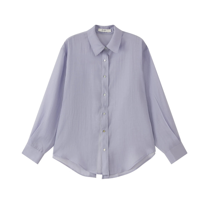 An image of a   BL0S4S6 Tencel Over-Shirt by  Mirra Masa