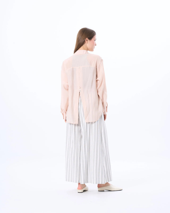 An image of a   BL0S4S6 Tencel Over-Shirt by  Mirra Masa