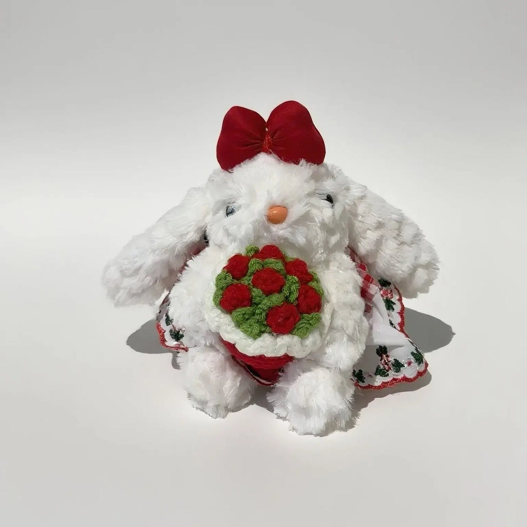 An image of a   Blossom Bow Bunny Bag & Key Charm by  Mirra Masa