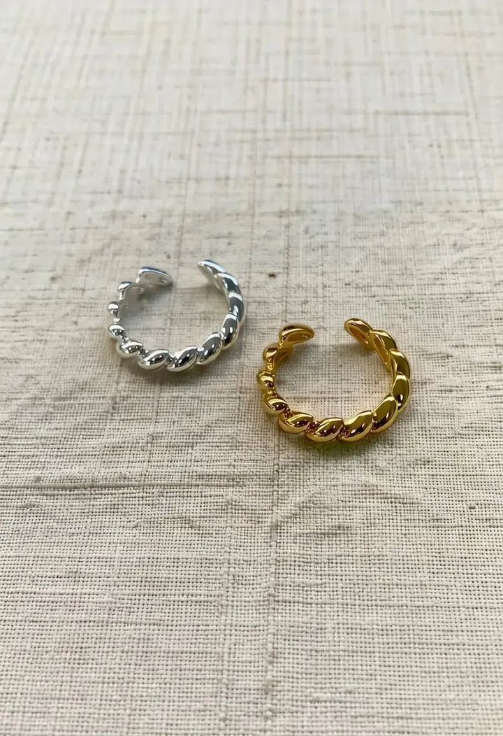 An image of a   Braided Dome Ring Adjustable by  Mirra Masa