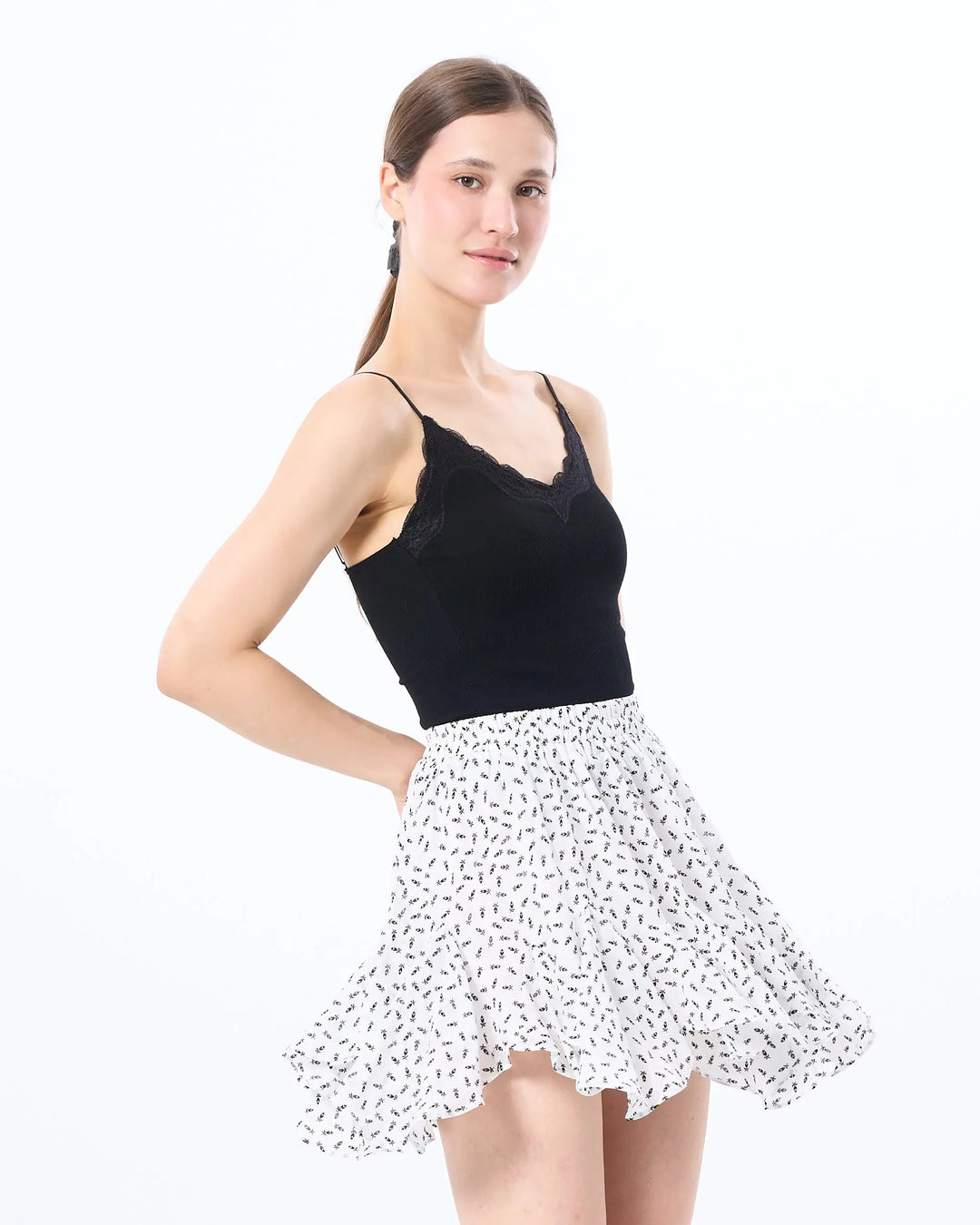 An image of a   CM26QS6 Padded Cami Top by  Mirra Masa