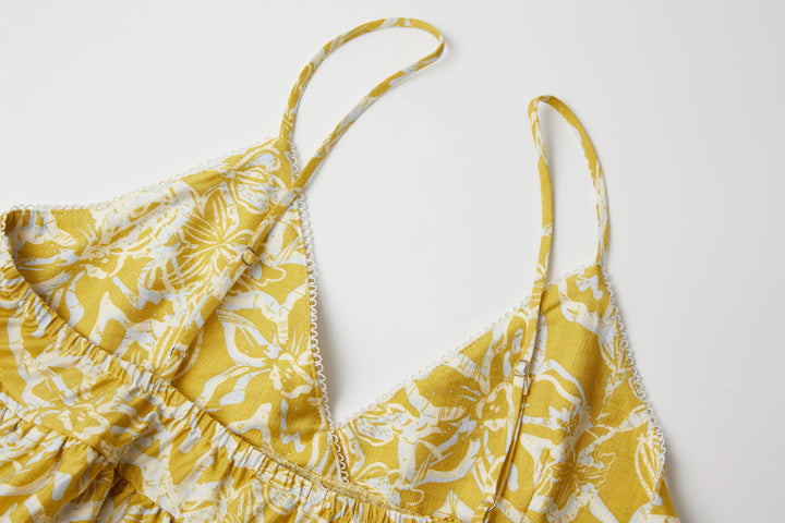 An image of a   CM36UM6 Ruffled Cami Top by  Mirra Masa