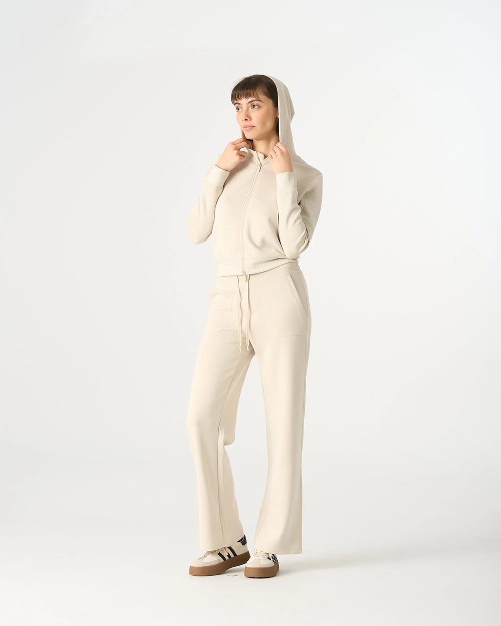 An image of a   CT3K3S6 Soft-Touch Full-Zip Hoodie by  Mirra Masa
