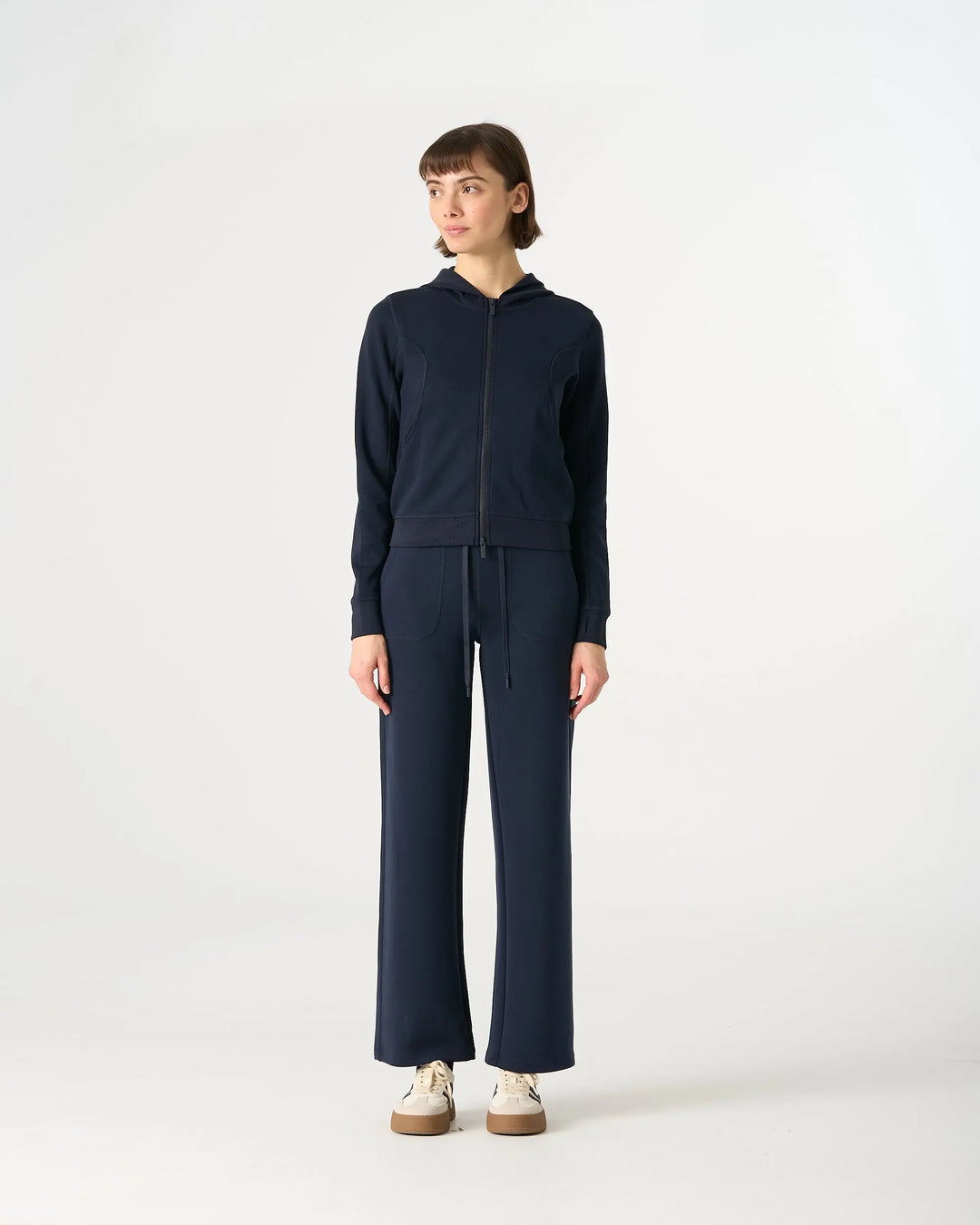 An image of a   CT3K3S6 Soft-Touch Full-Zip Hoodie by  Mirra Masa