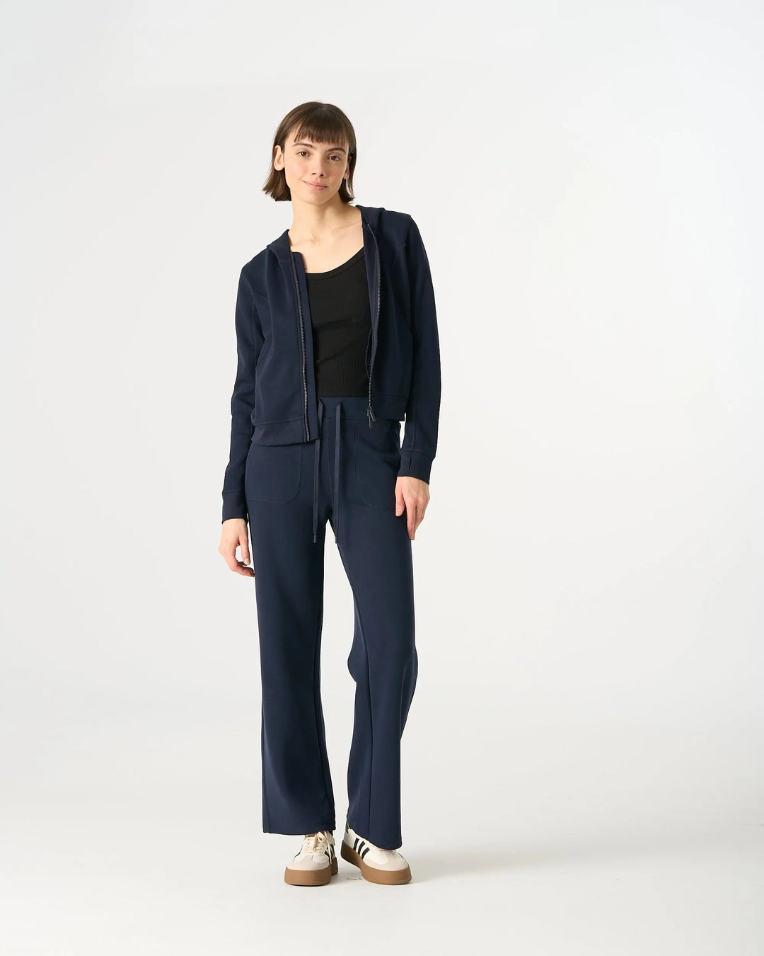 An image of a   CT3K3S6 Soft-Touch Full-Zip Hoodie by  Mirra Masa