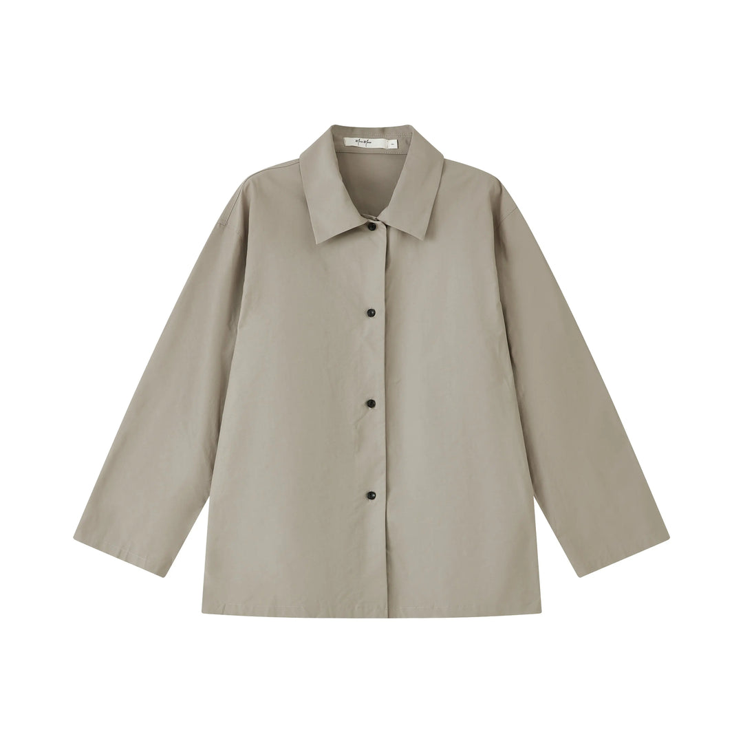 An image of a   CT68YS6 Cotton Blend Over-Shirt by  Mirra Masa