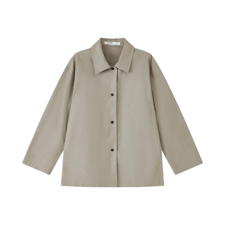 An image of a   CT68YS6 Cotton Blend Over-Shirt by  Mirra Masa