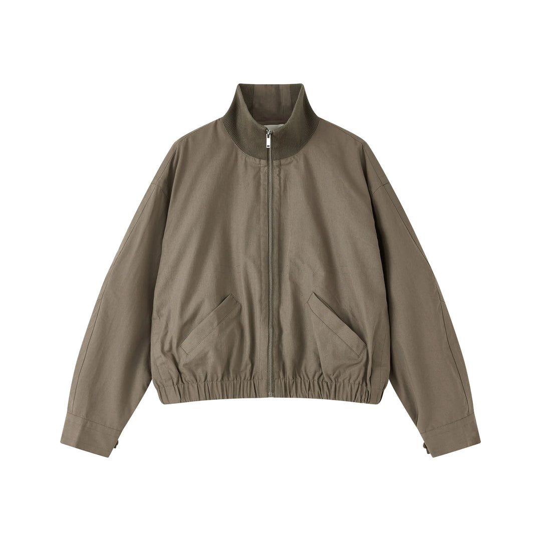 An image of a   CT6S1S6 Funnel-Neck Full-Zip Jacket by  Mirra Masa
