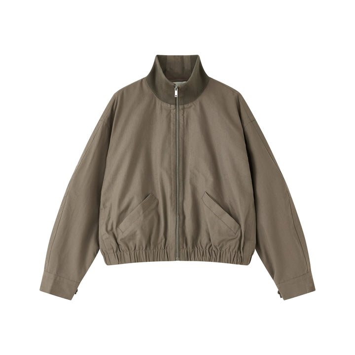 An image of a   CT6S1S6 Funnel-Neck Full-Zip Jacket by  Mirra Masa