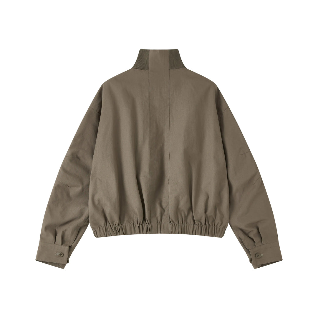An image of a   CT6S1S6 Funnel-Neck Full-Zip Jacket by  Mirra Masa