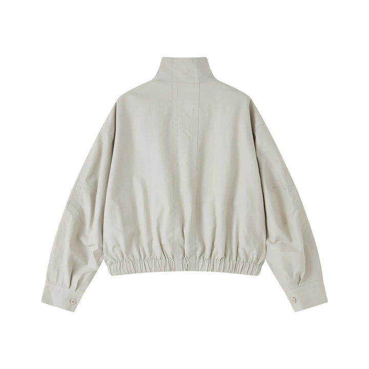 An image of a   CT6S1S6 Funnel-Neck Full-Zip Jacket by  Mirra Masa