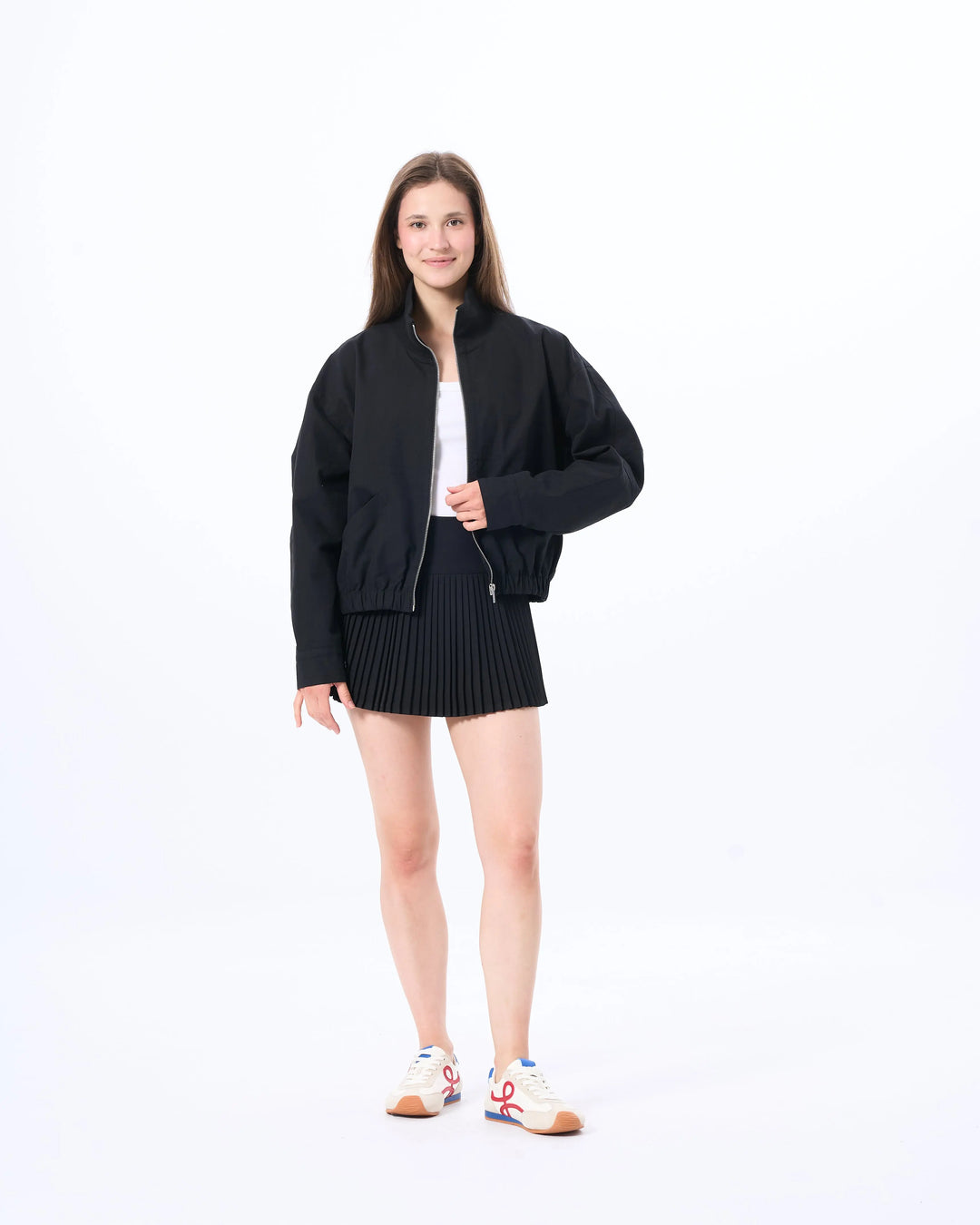 An image of a   CT6S1S6 Funnel-Neck Full-Zip Jacket by  Mirra Masa