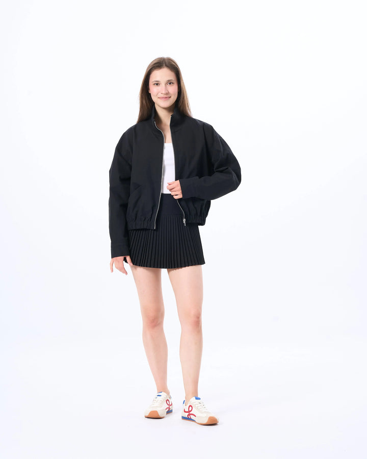 An image of a   CT6S1S6 Funnel-Neck Full-Zip Jacket by  Mirra Masa