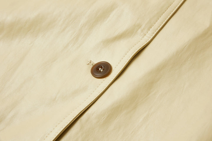 An image of a   CTM59S6 Vegan Leather Jacket by  Mirra Masa