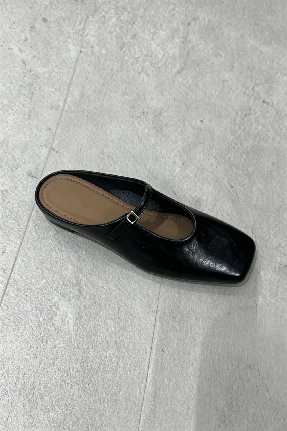 An image of a   D3910 Mary Jane Leather Mules by  Mirra Masa