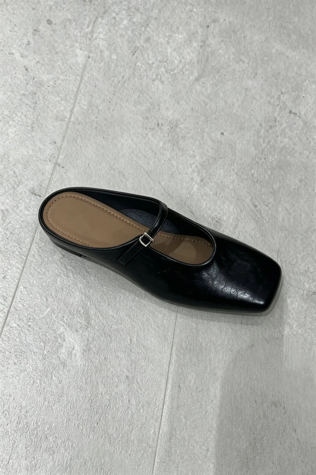 An image of a   D3910 Mary Jane Leather Mules by  Mirra Masa