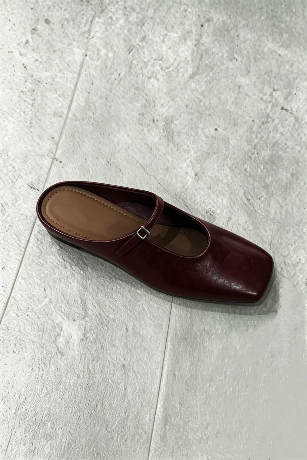 An image of a   D3910 Mary Jane Leather Mules by  Mirra Masa